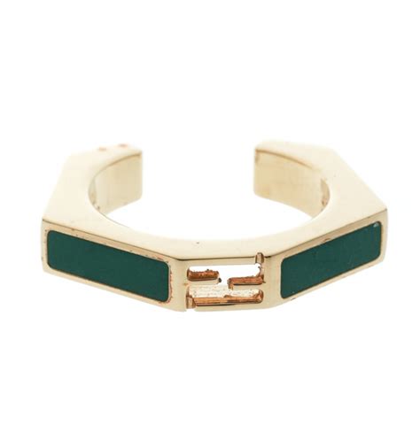 fendi baguette ring gold|genuine Fendi baguette.